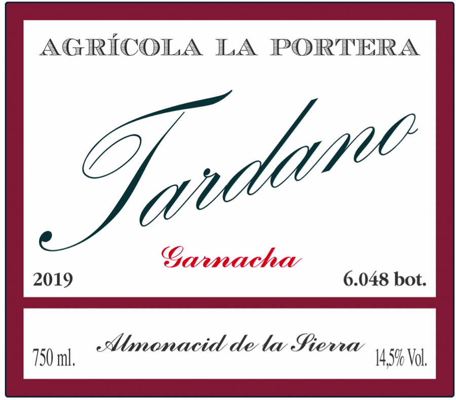 Agrícola La Portera 'Tardano' Garnacha